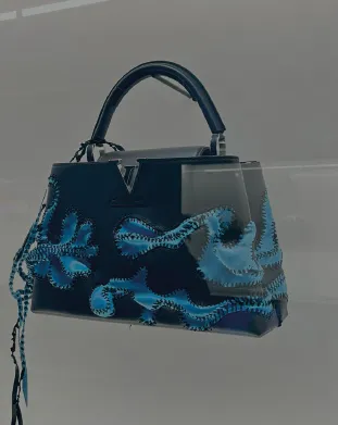 sac CAPUCINES bleu roi et bleu ciel, LOUIS VUITTON